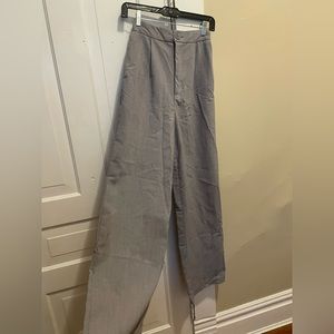 asos gray trousers! size 2 worn once. a little long
